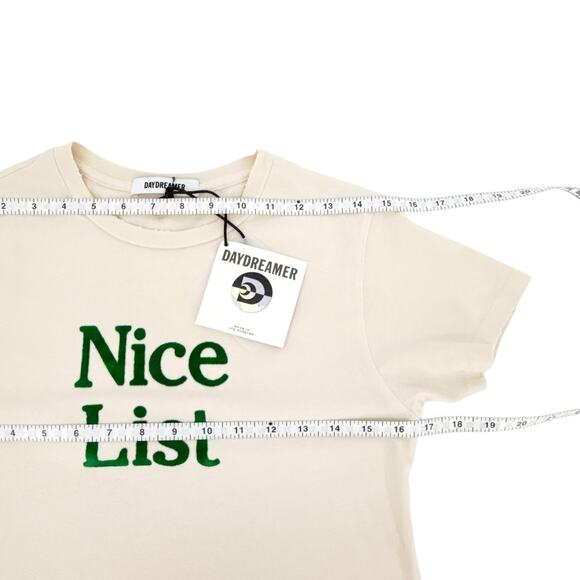 DAYDREAMER Nice List Vintage Tee in Dirty White M - Picture 9 of 11